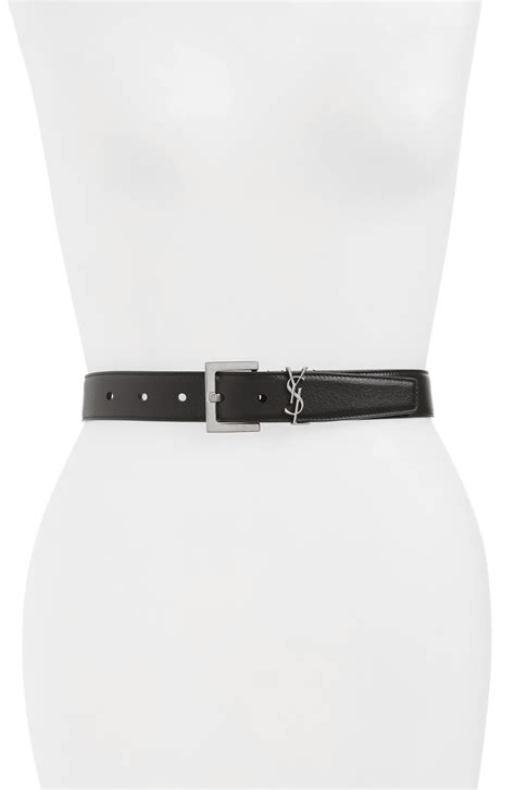 ysl belt black and silver|ysl belt outlet.